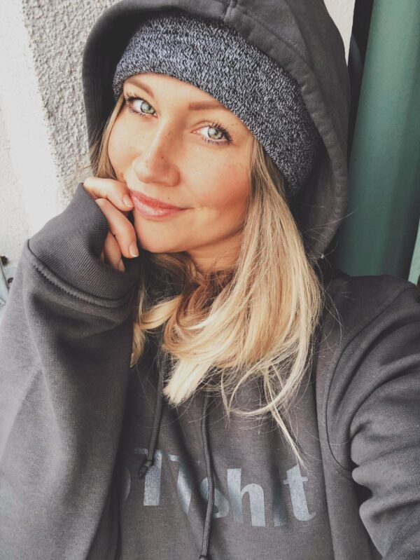 hoodie damen grau