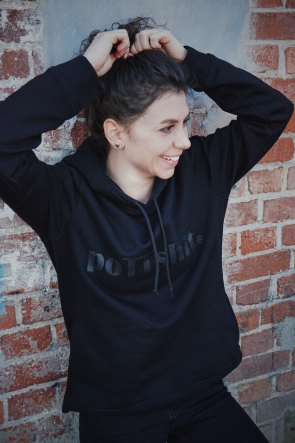 hoodie damen schwarz – Bild 3
